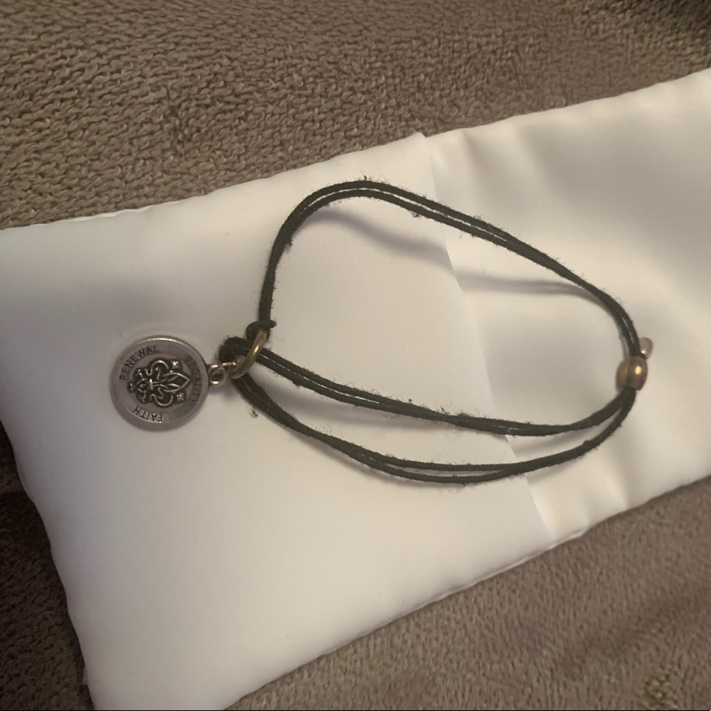 Alex and Ani yarn bracelet